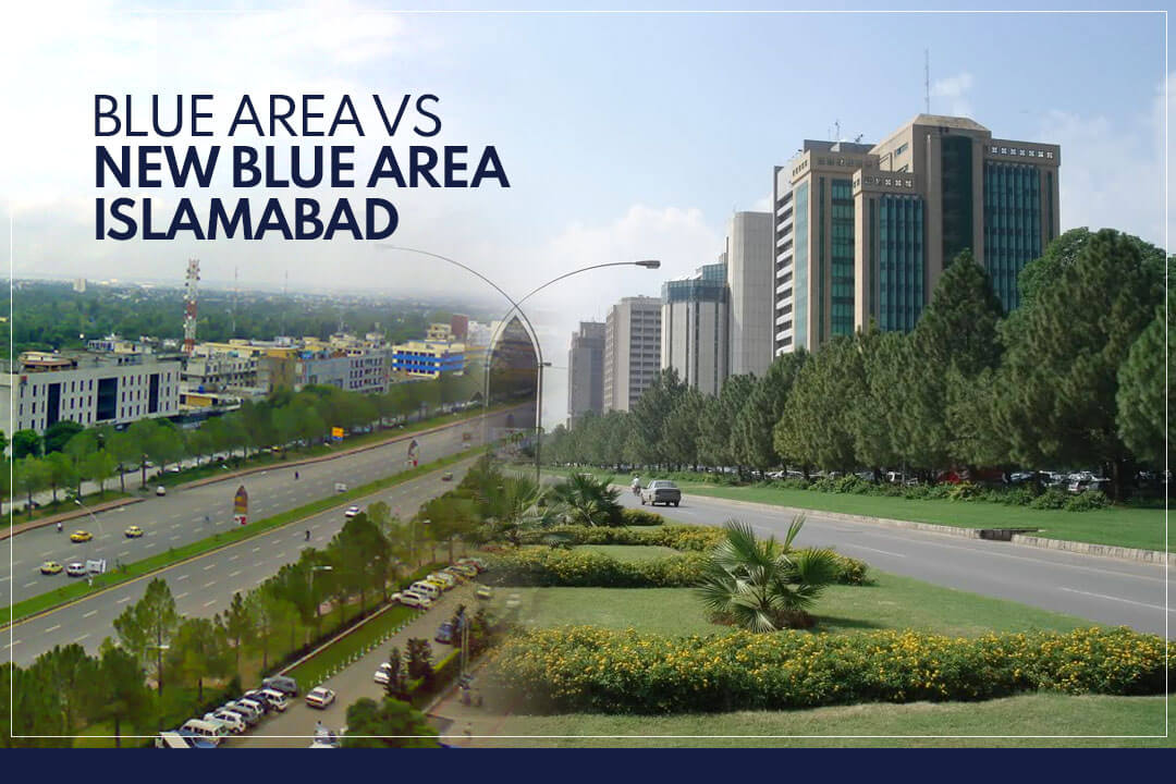 Commercial projects in Islamabad. New Blue area vs Old blue area. It is CDA approved.