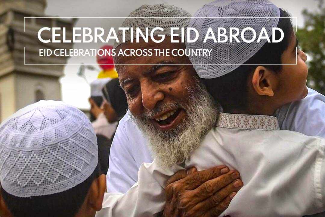 Eid is celebrated abroad by Muslim communities with a combination of traditional and local customs.