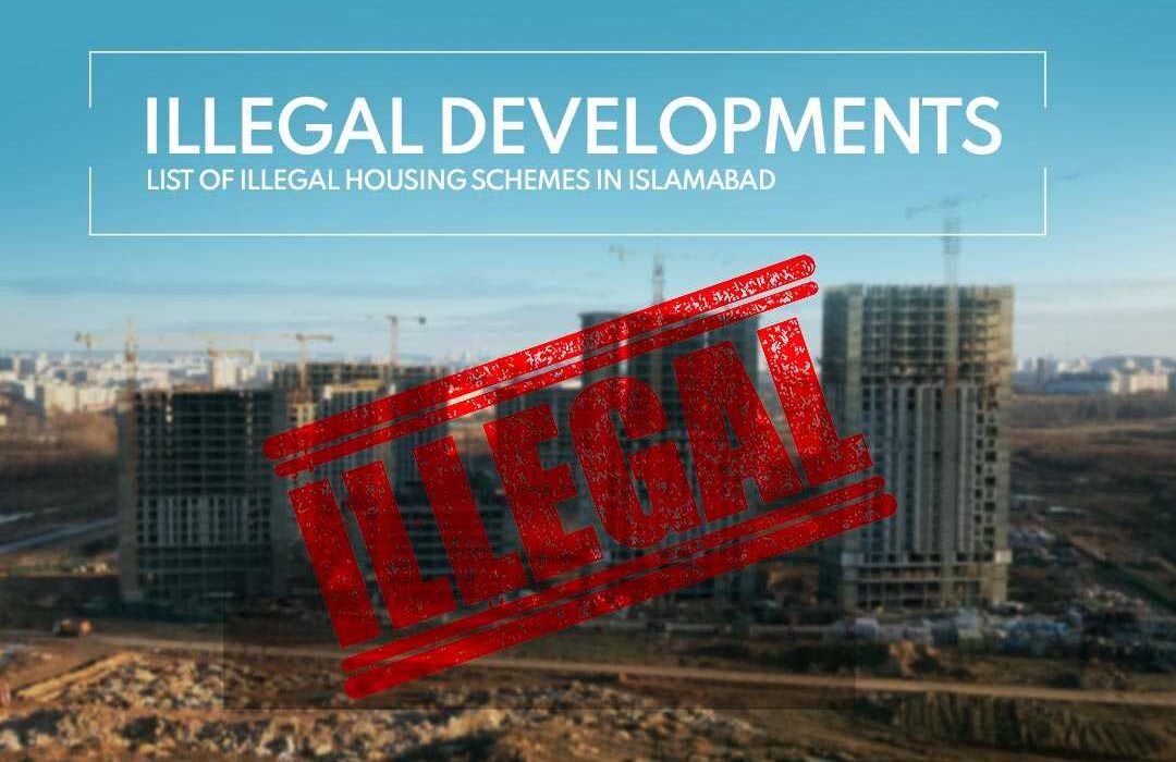 Illegal Developments List of Illegal Housing Schemes in Islamabad
