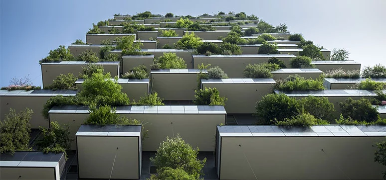 Green building material structures