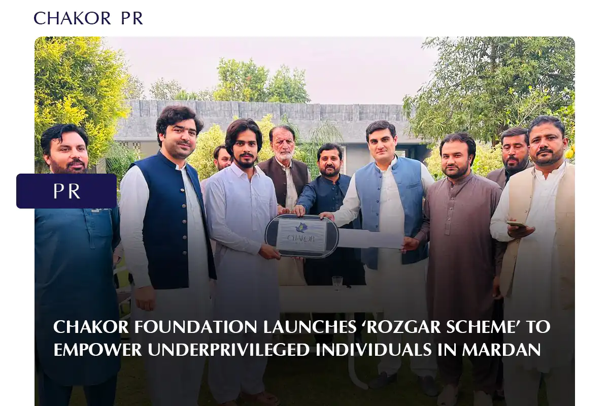 Chakor Foundation launches ‘Rozgar Scheme’ to empower underprivileged individuals in Mardan