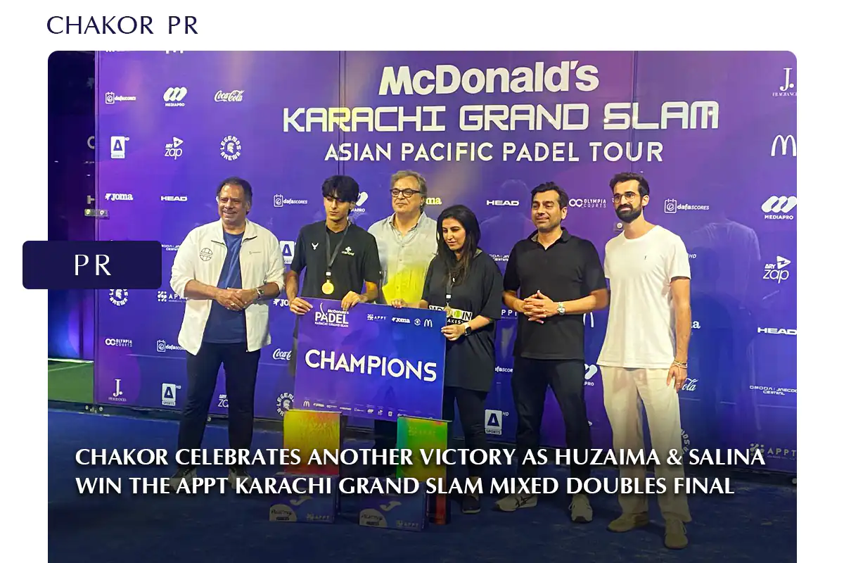 Chakor Ventures Celebrates Another Victory as Huzaima and Salina Win the APPT Karachi Grand Slam Final