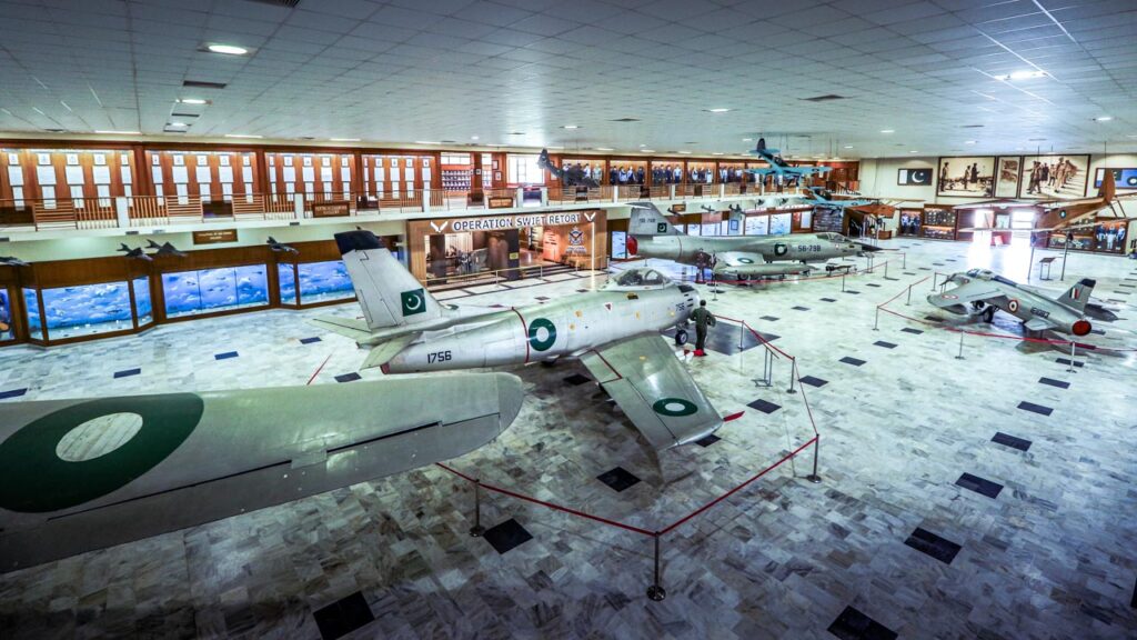 indoor display of crafts