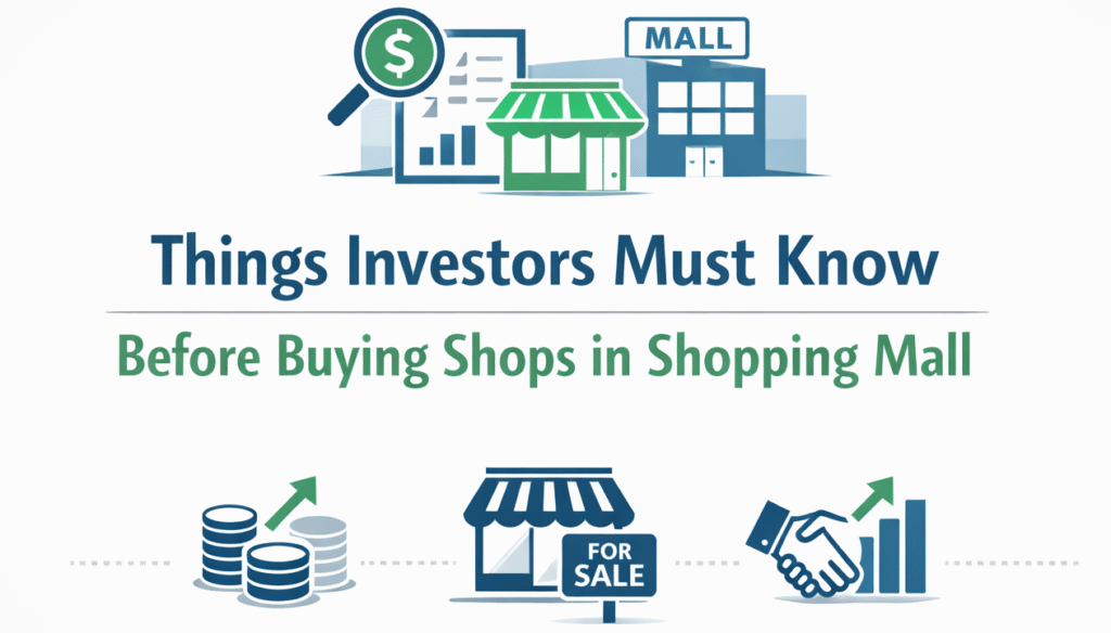 Animation buying shops in shopping mall