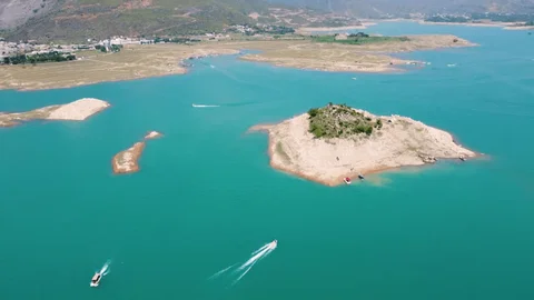 Khanpur Dam Island arial view