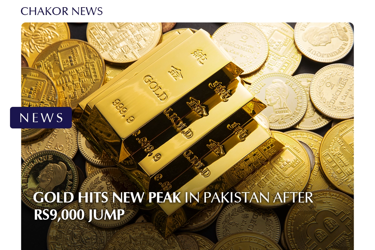 Gold Hits New Peak in Pakistan After Rs9,000 Jump