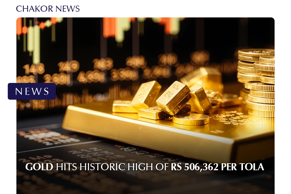 Gold Hits Historic High of Rs 506,362 per Tola