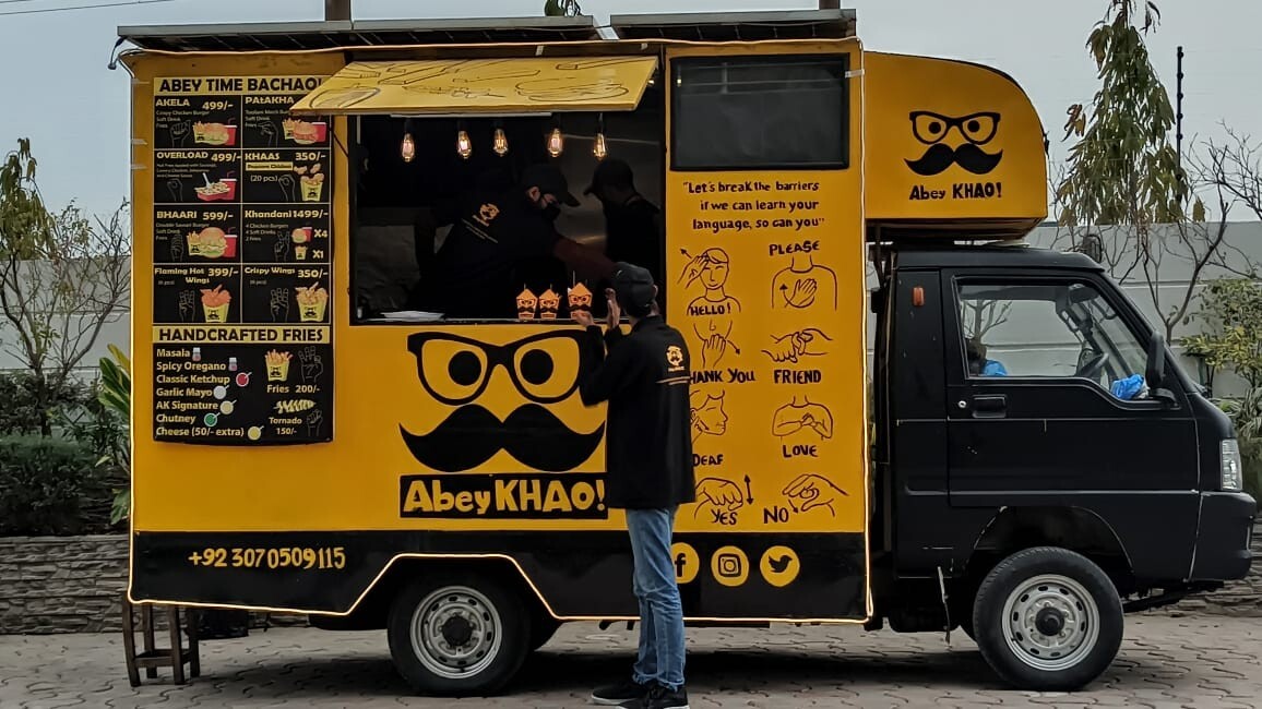 Abey KHAO! one of the popular food spot at food street in Islamabad