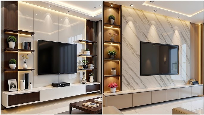 Media Wall Design for Bedroom & TV Wall Design