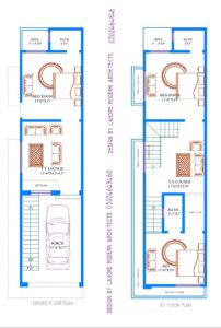 3.5 Marla modern house map