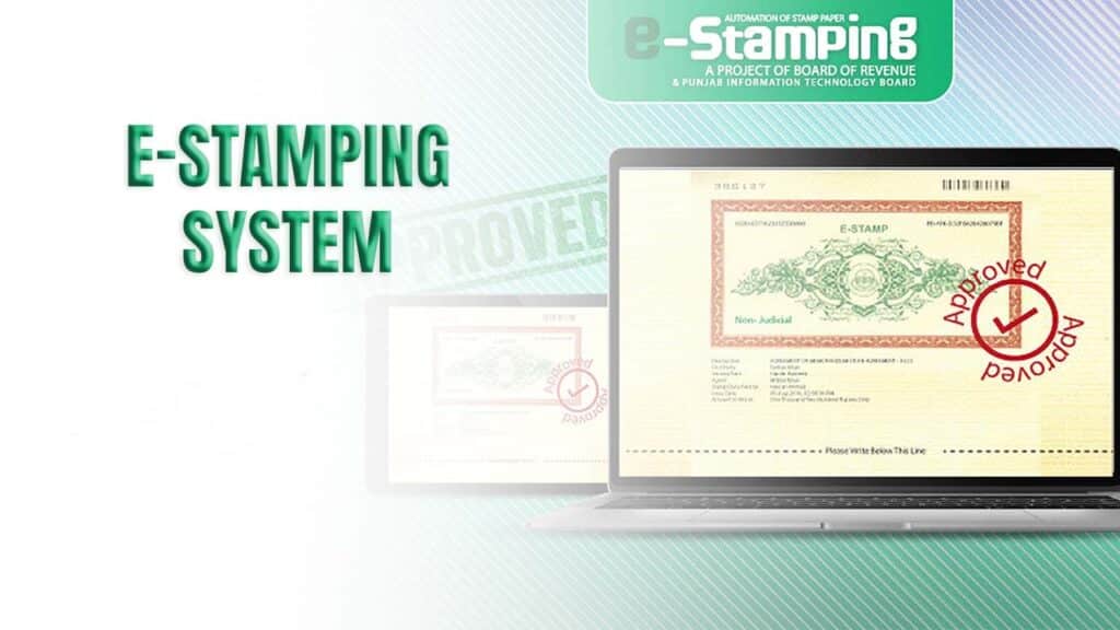 electronic stamping property pakistan
