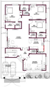 3.5 Marla luxury house map