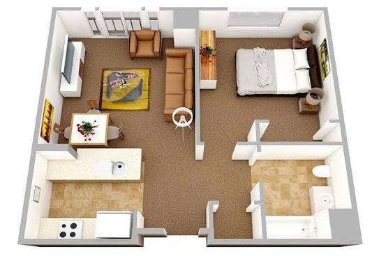 1-Bedroom Apartments