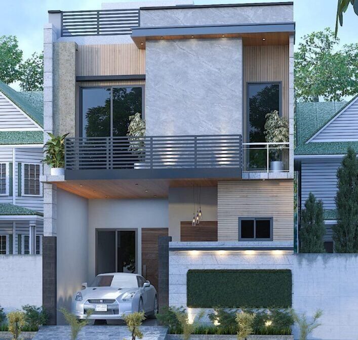 5 marla house design double story