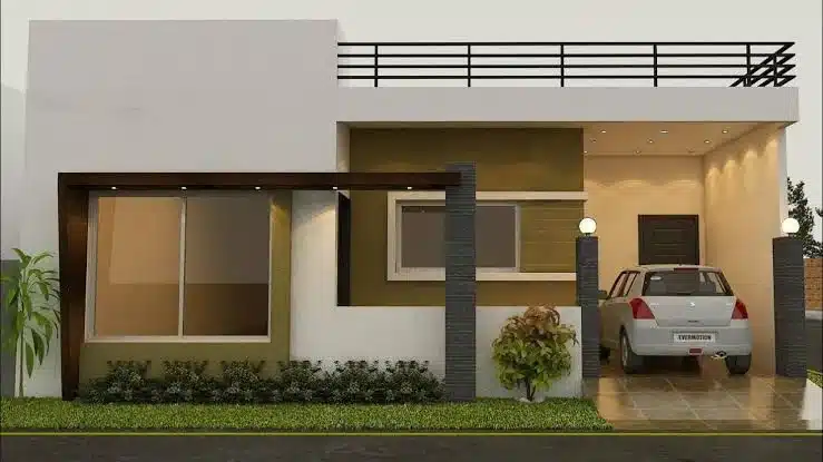 5 marla single storey house design