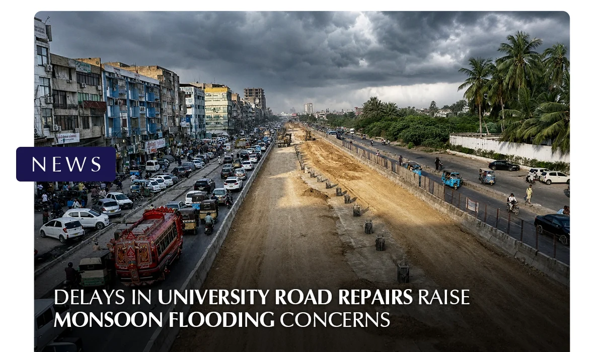Delays in University Road Repairs