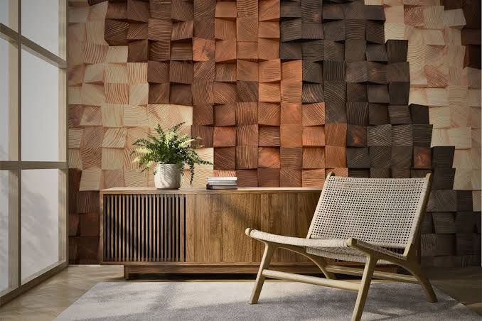 3D Wood Wall Design