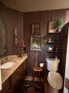Bathroom Wood Accent Walls