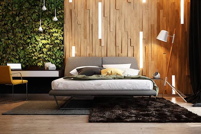 Bedroom Wood Wall Design