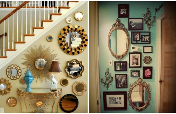 Eclectic Mirror Gallery Wall