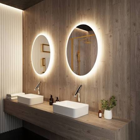 LED Backlit Mirror Walls
