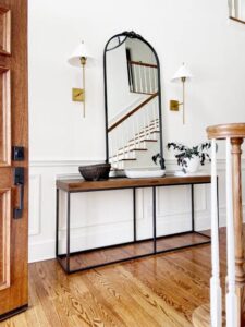 Mirror Above a Console or Mantel