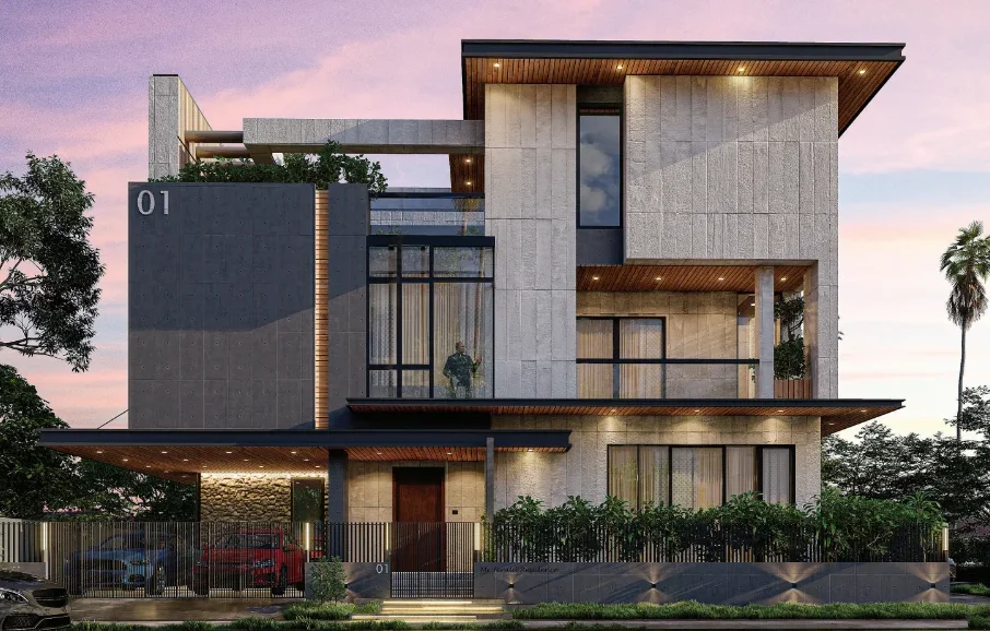 Modern and Contemporary Elevations 10 Marla House Design