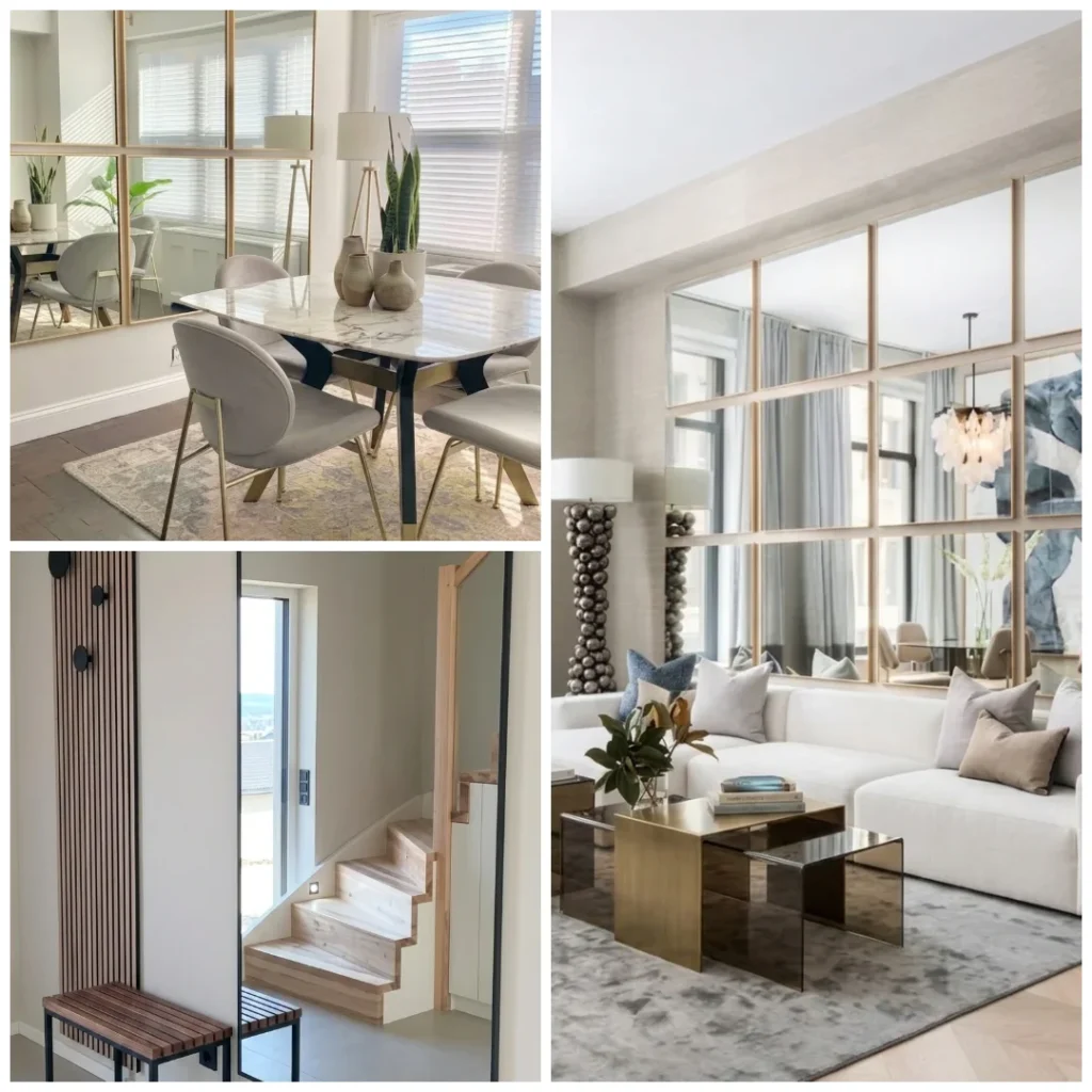 Wall Mirror Design for Living Room