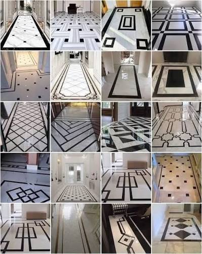 Simple Marble Floor Design for Home