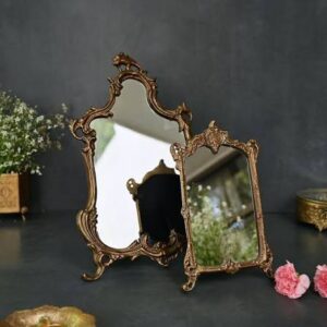 Traditional Brass and Antique-Finish Mirrors