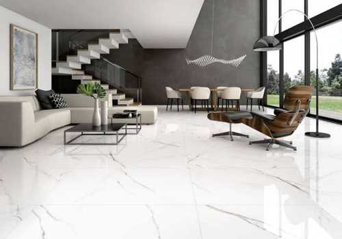 White Marble Floor Design