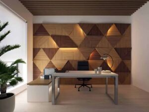 Wood Veneer Wall Design