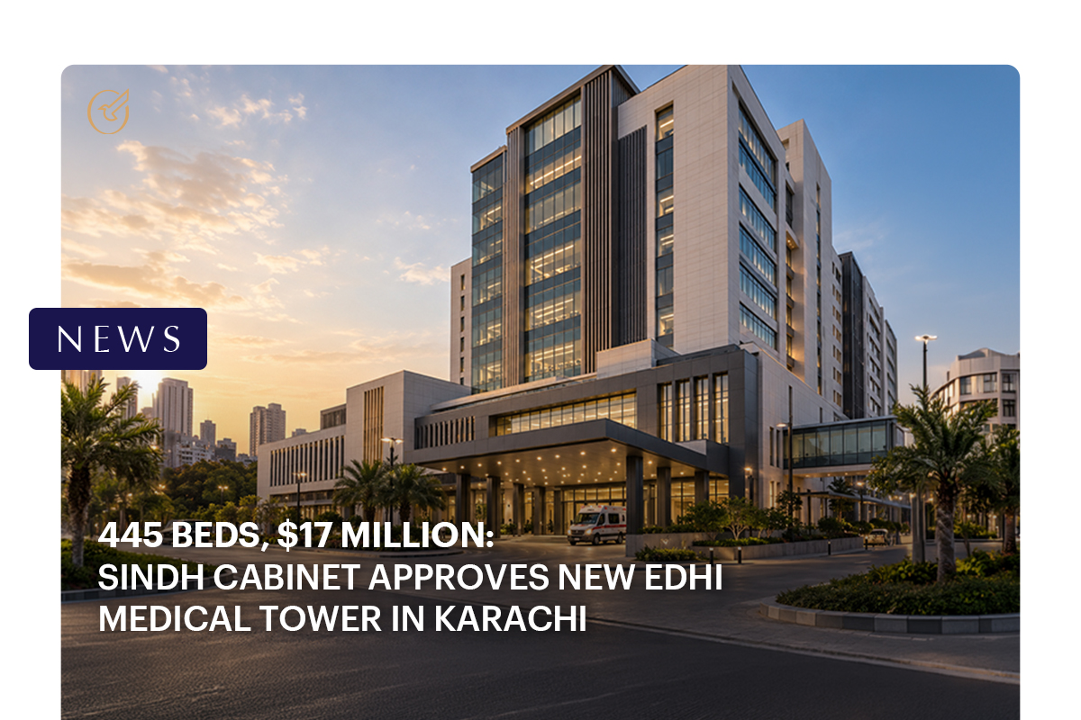 445 Beds, $17 Million: Sindh Cabinet Approves New Edhi Medical Tower in Karachi