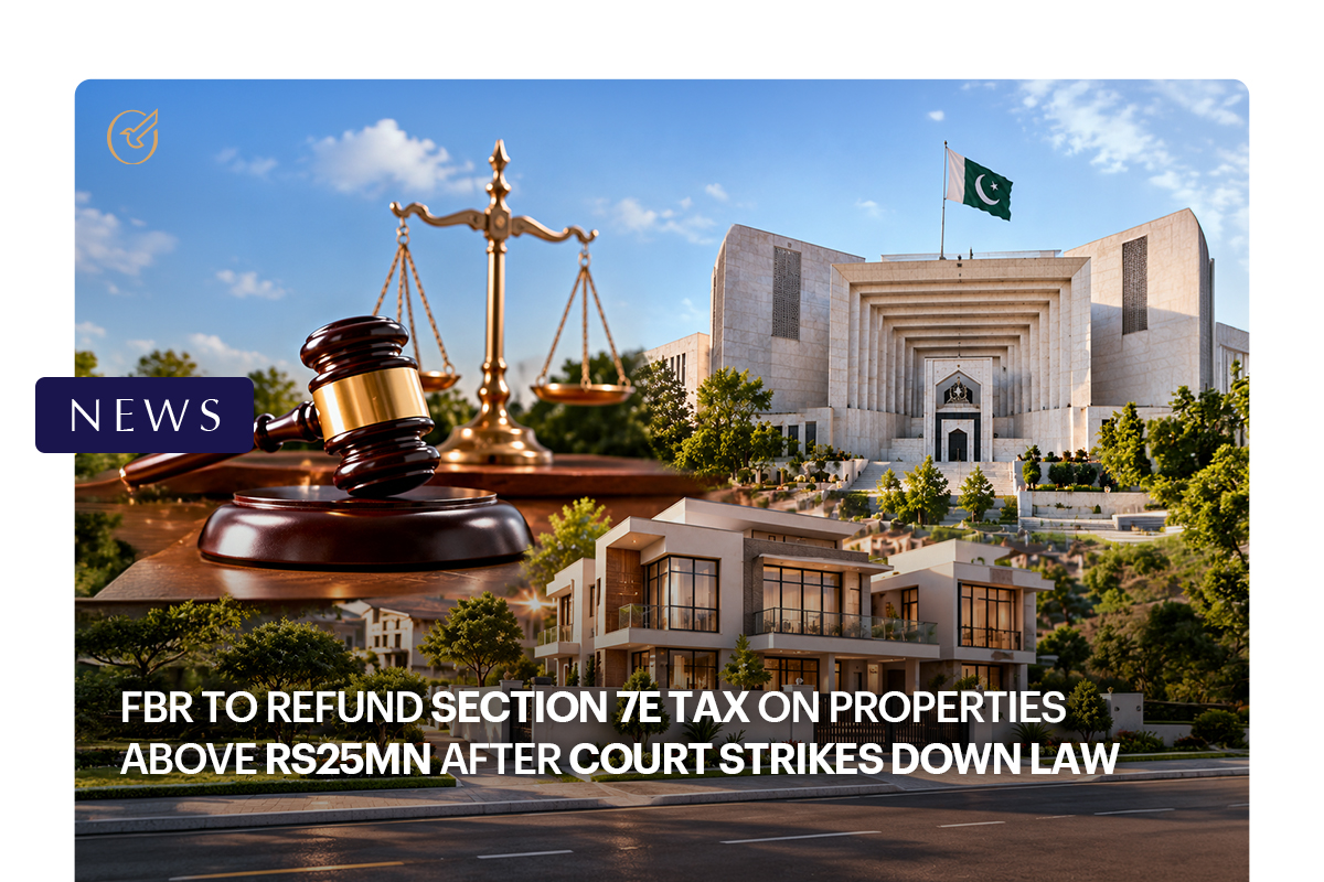 FBR to Refund Section 7E Tax on Properties Above Rs25mn After Court Strikes Down Law