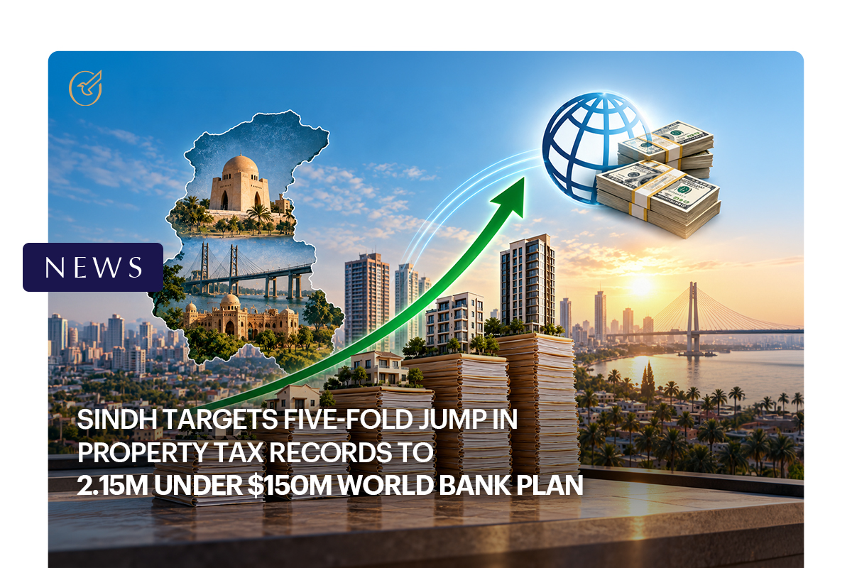 Sindh Targets Five-Fold Jump in Property Tax Records to 2.15m Under $150m World Bank Plan
